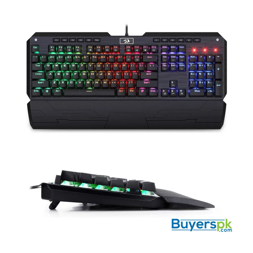Redragon K555 RGB Indrah Wired Gaming Keyboard - Keyboard Redragon K555 RGB Indrah Wired Gaming Keyboard - Keyboard